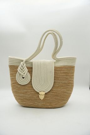 کیف دوشی رنگی زنانه حصیر efliss handmade - کد 896713077