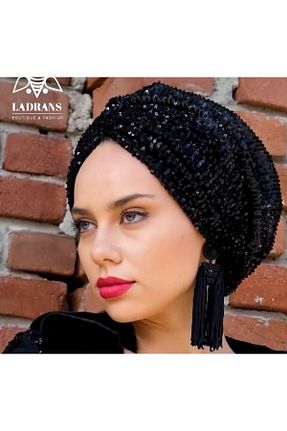کلاه شنای حجاب مشکی زنانه ladrans - کد 897024388