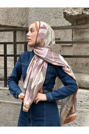 شال قهوه ای زنانه Modakaşmir - کد 897013011