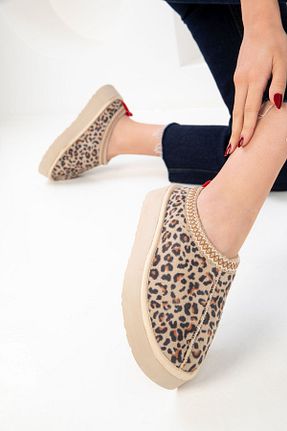 بوت / نیم بوت بژ زنانه چرم مصنوعی SOHO - کد 894827178