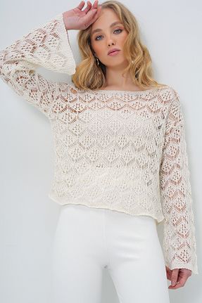 بلوز نباتی زنانه ساده Trend Alaçatı Stili - کد 896524351