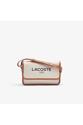 کیف دوشی قهوه ای زنانه پارچه ای Lacoste - کد 841142558