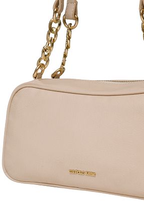 کیف دوشی بژ زنانه چرم مصنوعی U.S. Polo Assn. - کد 894904410