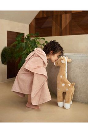 حوله پالتوئی نوزاد و کودک صورتی بچه گانه پنبه ای GÜRPAMUK HOME & BABY - کد 896492981