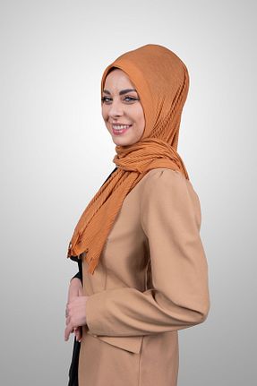 شال نارنجی زنانه پنبه ای Şalcenneti.com - کد 894857630