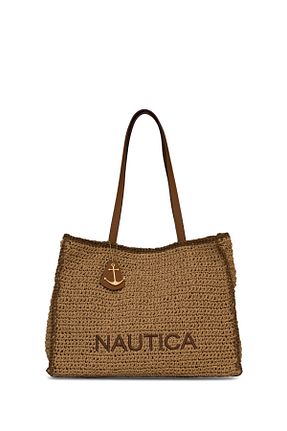 کیف ساحلی زرد زنانه حصیر Nautica - کد 896494688