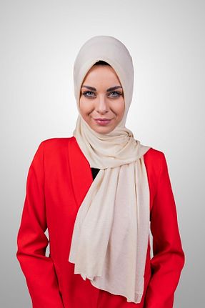شال بژ زنانه ویسکون Şalcenneti.com - کد 896494704