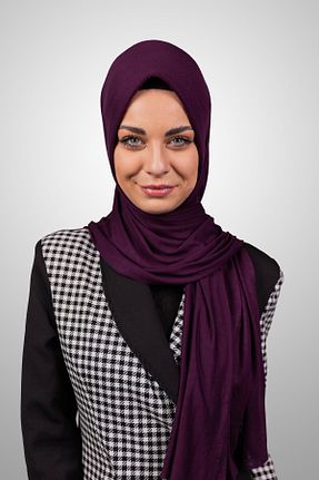 شال بنفش زنانه ویسکون Şalcenneti.com - کد 894908502