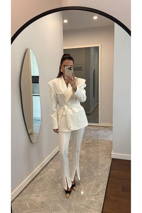 ست بالاتنه و پائین تنه سفید زنانه بافتنی My Blog - کد 894828424