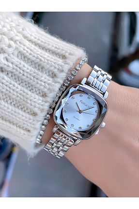 ساعت مچی طوسی زنانه استل (فولاد) Ferrucci - کد 894899046