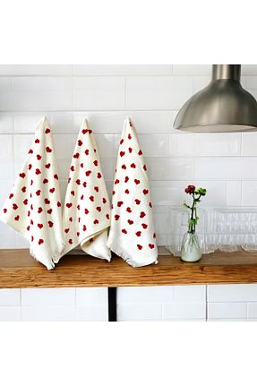 حوله آشپزخانه رنگی پنبه Denia Home Textile - کد 894858796