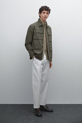 کت خاکی مردانه Comfort Massimo Dutti - کد 894875984