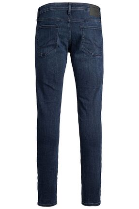 شلوار جین سرمه ای مردانه پاچه تنگ Jack & Jones - کد 858142366
