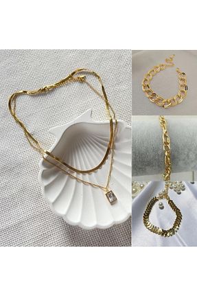گردنبند استیل ( فولاد ) زرد استیل (فولاد) Meyras Touch - کد 894897101