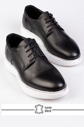 کفش کلاسیک مشکی مردانه چرم خالص maximoda - کد 894933760