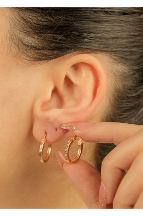 گوشواره طلا طلائی زنانه 22 عیار kuyumcu nurettin - کد 896773605