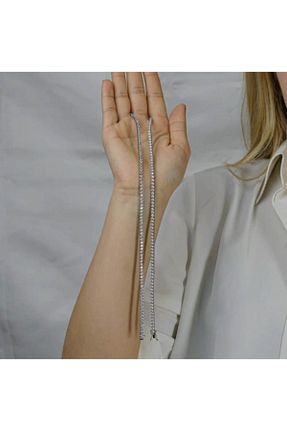 گردنبند نقره طوسی زنانه 925 عیار MODA925 - کد 894985250