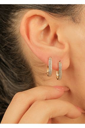 گوشواره طلا طلائی زنانه 14 عیار kuyumcu nurettin - کد 897870876