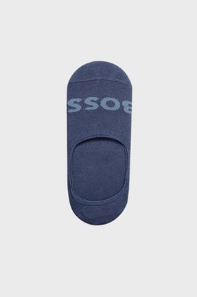 جوراب سرمه ای مردانه پنبه - الاستین BOSS - کد 895008204