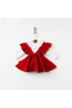 ست نوزادی قرمز بچه گانه پنبه ای Little Baby - کد 895004299