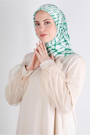 روسری سبز پلی استر Alvina - کد 801114016