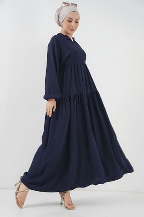 لباس حجاب سرمه ای زنانه Relaxed Bigdart - کد 895056242