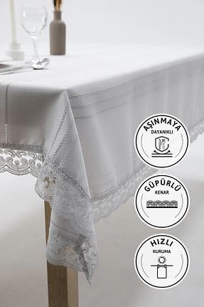 رومیزی طوسی پلی استر FAVORA - کد 895069935