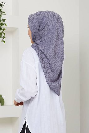 روسری طوسی پنبه پلی استر Golden Rose - کد 895124216