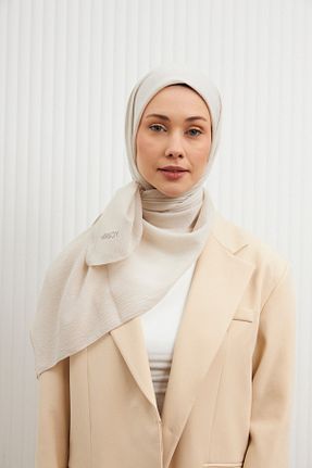 شال طوسی زنانه پنبه پلی استر MİRSOY SCARF - کد 895134349