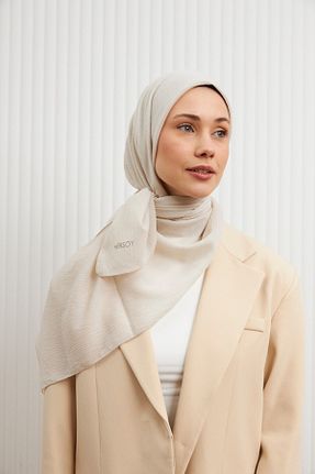 شال طوسی زنانه پنبه پلی استر MİRSOY SCARF - کد 895134349
