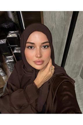 شال قهوه ای زنانه Sedef - کد 895150279