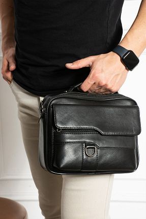 کیف دستی مشکی مردانه سایز متوسط NahitaTyana - کد 895174352