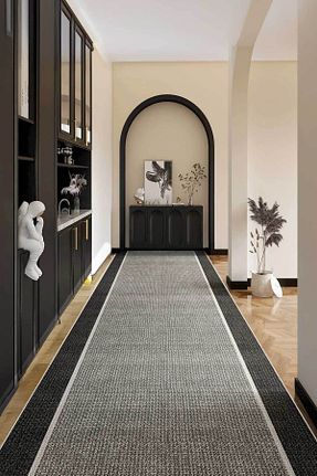 فرش طوسی زیره ضد لغزش Decomia Home - کد 895172923