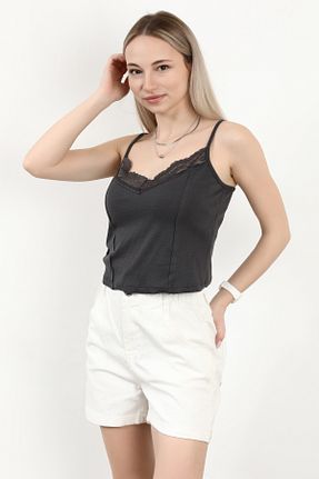 بلوز طوسی زنانه بافت دار GİYSA - کد 895174609