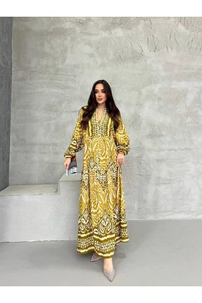 لباس حجاب سبز زنانه اورسایز PREMİER VİE - کد 895195667