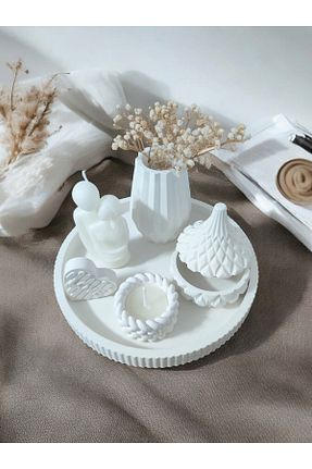 شمع سفید Vanilya MECora Design - کد 895213230