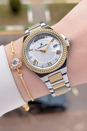 ساعت مچی طلائی زنانه 31-35 میلی متر Daniel Klein - کد 895356857