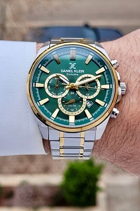 ساعت مچی طلائی مردانه 44 میلی متر Daniel Klein - کد 895446468