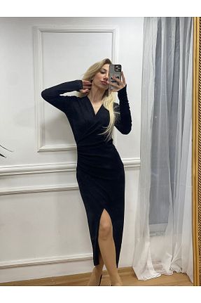 لباس مشکی زنانه بافتنی MODAKIMI - کد 895221026
