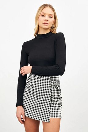 بلوز مشکی زنانه ساده 4Soul - کد 895222927