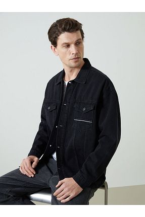 شلوار جین مشکی مردانه پاچه لوله تفنگی LC Waikiki - کد 896579957