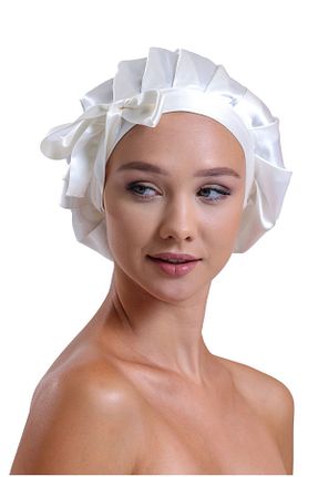 کلاه شنای حجاب بژ زنانه VeneraSilk - کد 320288546