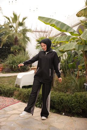ست کرمکن اسپرت مشکی زنانه پلی استر MİMİ Luxury Wear - کد 896634181