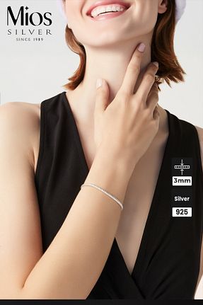 دستبند نقره زنانه 925 عیار Mios Silver - کد 895255976