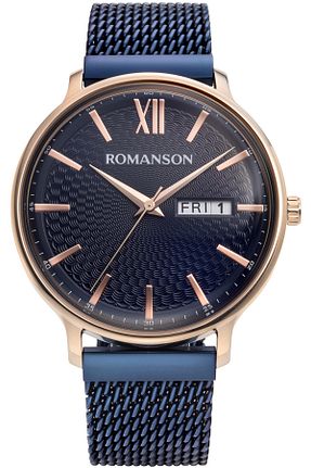 ساعت مچی سفید مردانه استل (فولاد) Romanson - کد 6058853
