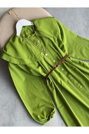 لباس حجاب سبز زنانه لباس پیراهنی Butik - کد 895296470