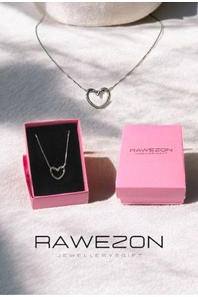 گردنبند استیل ( فولاد ) طوسی زنانه استیل (فولاد) RAWEZON - کد 895304037