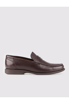 کفش لوفر قهوه ای مردانه چرم خالص Cabani - کد 34034021