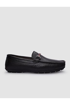 کفش لوفر قهوه ای مردانه چرم خالص Cabani - کد 836318845