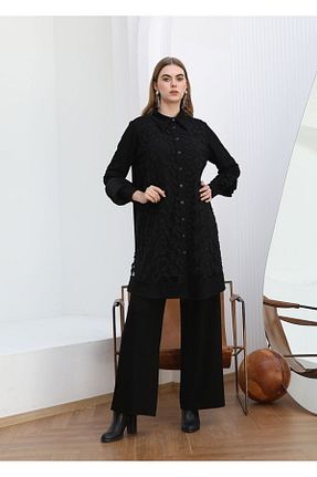 ست بالاتنه و پائین تنه مشکی زنانه تریکو Gazzella - کد 886173677
